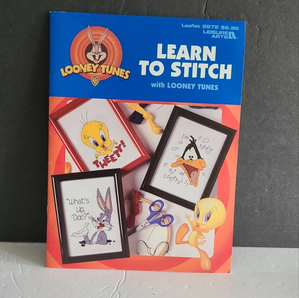 Learn to stitch with Looney Tunes booklet 1997